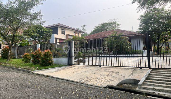 Dijual Tanah Berikut Rumah Kayu Hadap Green Area View Bukit 1