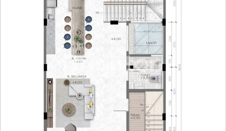 Hunian 4 lantai Permata Buana,jakarta Barat 2