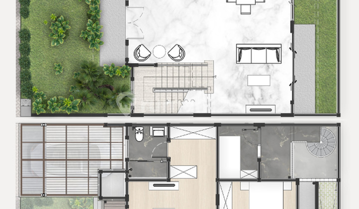 DIJUAL MURAH Rumah Golf Island PIK 10x15 2lt . Selatan . Furnished . Siap Huni . BISA KPR 2