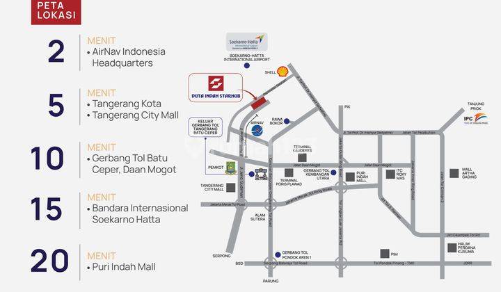 Duta Indah Starhub Gudang 9x42,5 Dan Kantor 3 Lantai . Full Bangunan . Bisa Kpr Atau Cicilan . Kawasan Pergudangan Bersih Batu Ceper Kota Tangerang 2