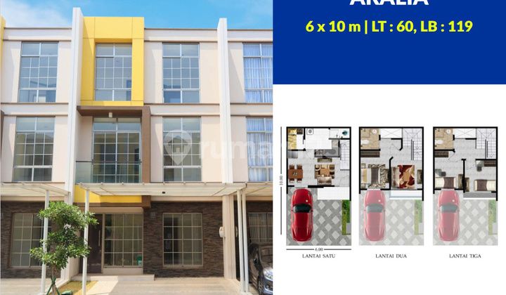 Rumah 6x10 60m Cluster Arcadia Pik2 Siap Huni 3 Lantai Bagus Rumah 6x10 60m Cluster Arcadia Pik2 Siap Huni 3 Lantai Bagus