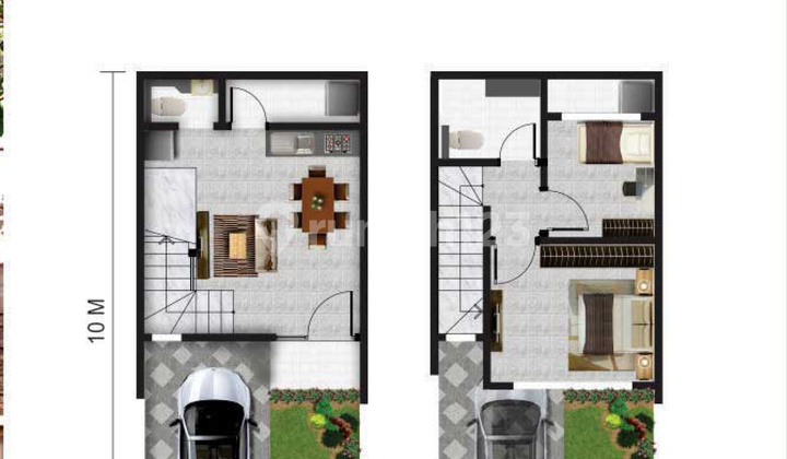 Rumah 4,5x10 45m Cluster Arcadia Pik2 Siap Huni 2 Lantai Murah 2