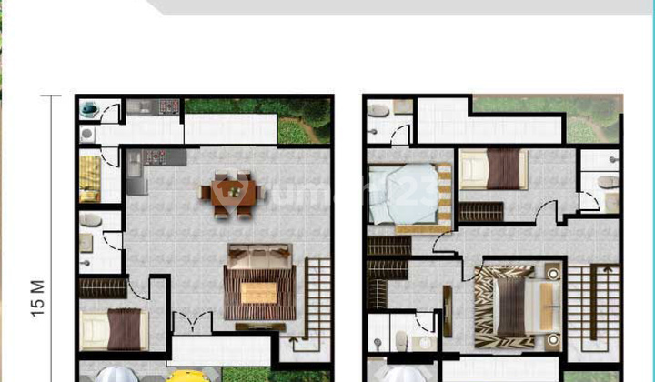 Rumah 10x15 150m Cluster Arcadia Pik2 Siap Huni 2 Lantai Murah 2