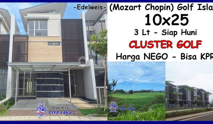 Rumah Komplek Golf 10x25 3 Lantai Chopin Golf Island Pik Siap Huni Harga Nego 1