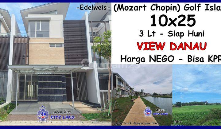 Rumah 10x25 3 Lantai View Danau Mozart Golf Island Pik Siap Huni Bisa Kpr Harga Nego 1