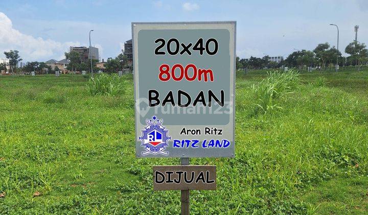 Kavling Manhattan Residence 20x40 800m Tanah Hunian Siap Bangun Pik2 Manhatan Posisi Badan 1