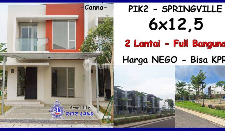 Jual Cepat Pik2 6x12,5 2 Lantai Springville Harga Nego Cluster Danau Bisa Kpr Spring Ville Pik 2 1