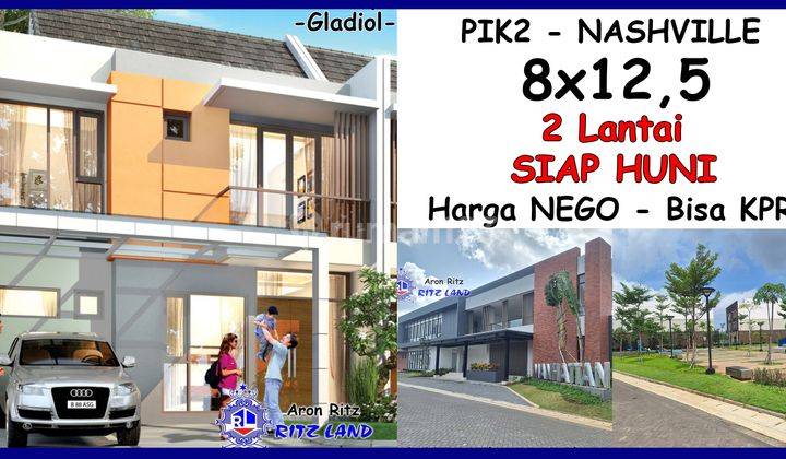 Dijual Cepat Rumah 8x12,5 2 Lantai Nashville Pik2 Siap Huni Bisa Kpr Harga Nego Nash Ville Pik 2 1