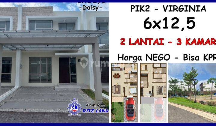 Jual Cepat Rumah 6x12,5 2 Lantai Virginia Pik2 Siap Huni, Bisa Kpr, Harga Nego, SHM Tahap 1 Pik 2 1