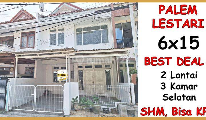 Termurah Rumah Taman Palem LEstari 6x15 2 lantai siap huni 1