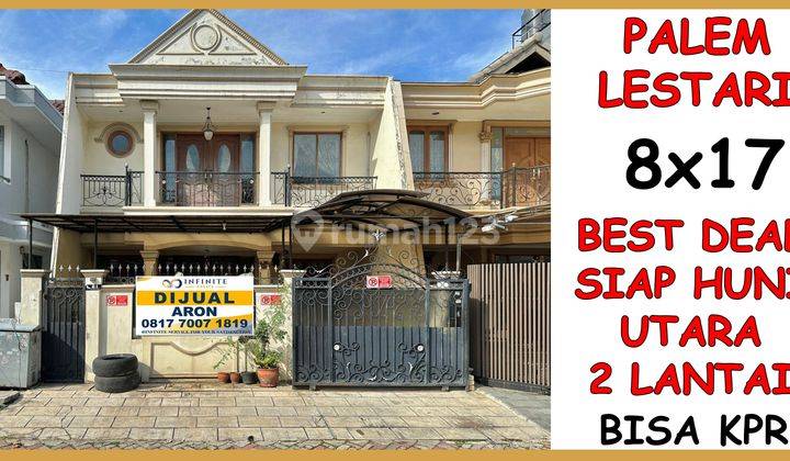 Rumah Taman Palem Lestari 8x17 2 Lantai Selatan SHM Serius Jual 1