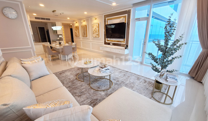 Jual Regatta Apartment Pantai Mutiara 3BR 163m FULL FURNISHED View Laut. Hadap Selatan + Timur . Apartement Regatta Bisa Cicilan / Kredit KPA