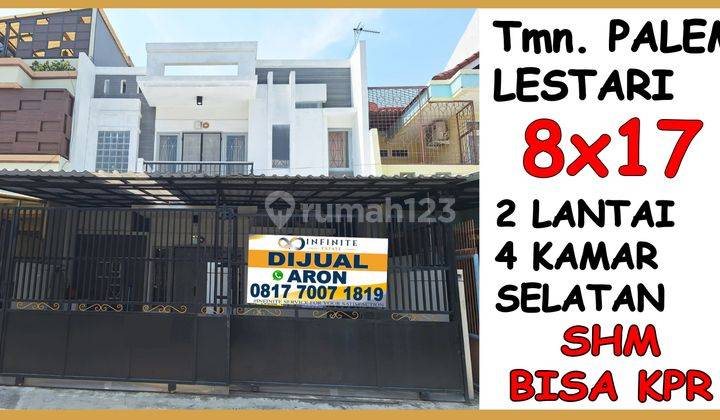 Dijual Rumah Taman Palem Lestari 8x17 2 Lt . Bagus Siap Huni SHM 1