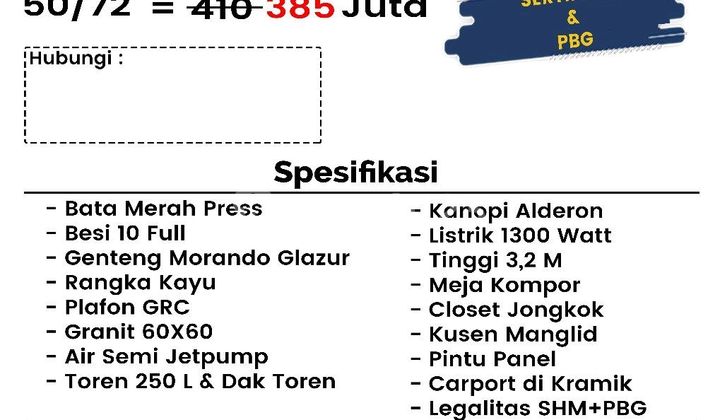 Sell Cheap House with Mortgage Option Near Stt Telkom University and Buahbatu Toll Road Bandung 1