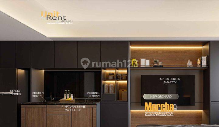 Super Chic Orchard Apartment Studio Full Furnished Big Screen TV 2