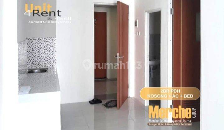 Puncak Dharmahusada 2 BR Lt.19 + Ac Non Furnished Kosongan  1