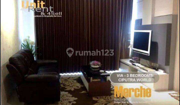 Via Tower Apartment 3br 31th. Fl. Ciputra World Chic Furnished 1