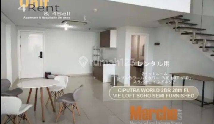 For Rent Vieloft Soho Lt.28 2br New Semi Furnished 2