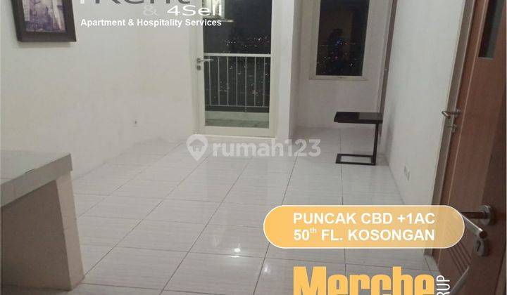 For Rent Apartemen Pucak Cbd Lt. 50 Unfurnished 1ac Bagus 1