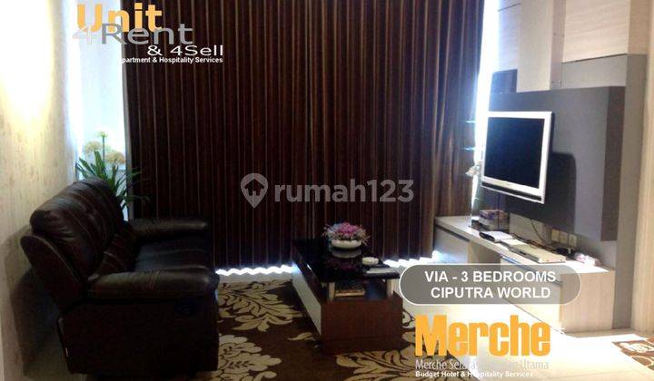 Via Vue Apartment Ciputra World 3BR Furnished So Cozy 2