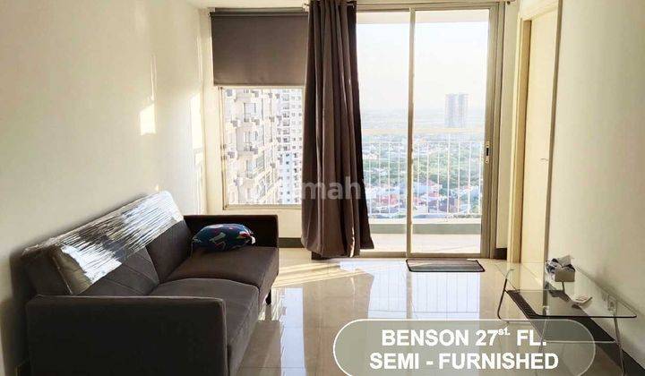 For Rent Apartemen Benson 27th Fl. Semi Furnished Sangat Bagus 1