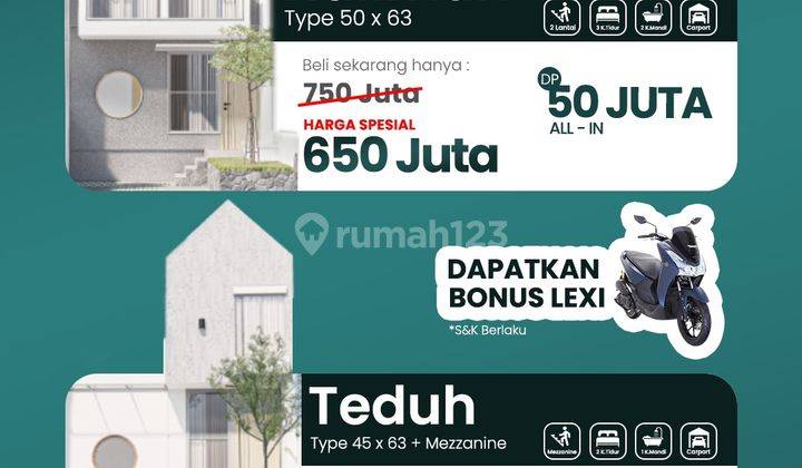 Rumah Dijual Dekat Ke Pemkot Cimahi Bonus Motor Tanpa Diundi 1