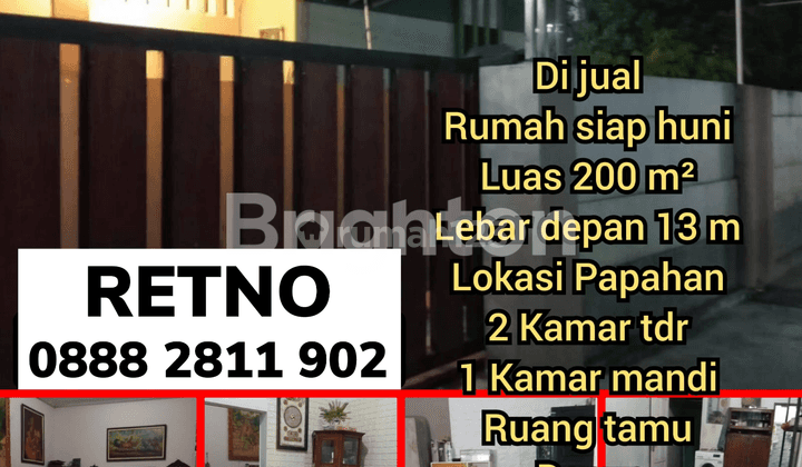 RUMAH PINGGIR JALAN DI PAPAHAN KARANGANYAR 1