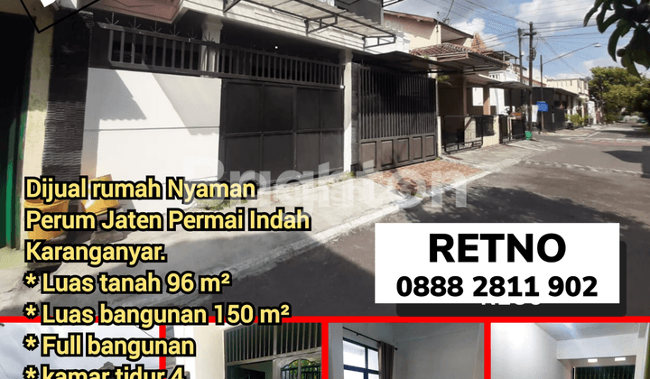 RUMAH NYAMAN DI PERUMAHAN JATEN KARANGANYAR 1