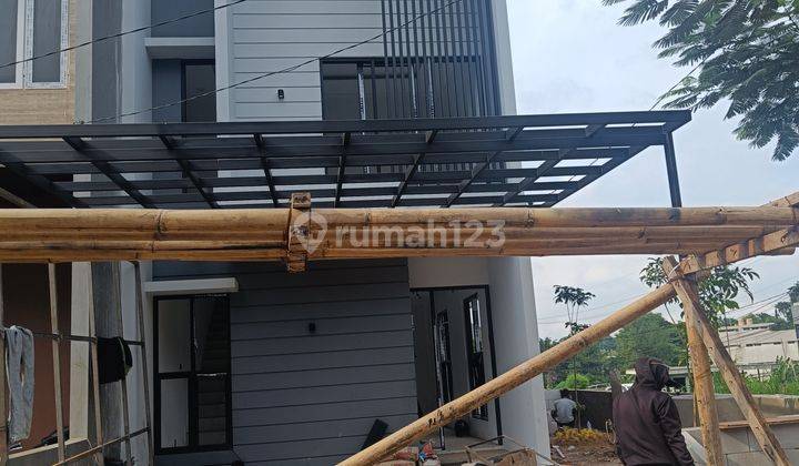 Rumah di Depok Pancoran mas desain Skandinavia Bella casa  2