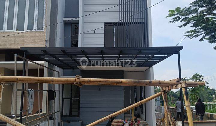 Rumah di Depok Pancoran mas desain Skandinavia Bella casa  1