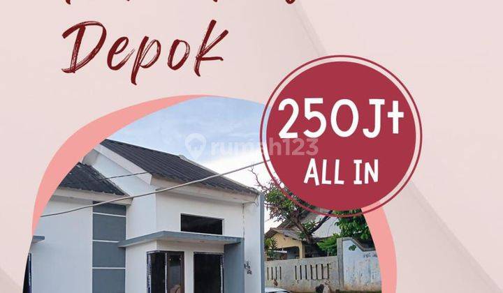 Promo rumah murah di pondok Rajeg 5 menit ke stasiun  1