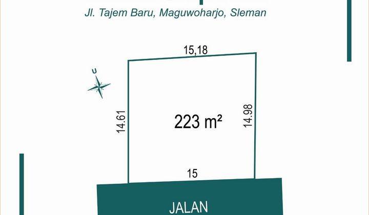 Tanah SHM Siap Ajb Di Tajem Timur Unriyo Kampus 2 Maguwoharjo 1