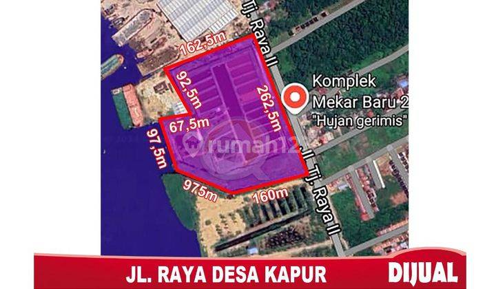 DI JUAL TANAH SIAP BANGUN TEPI JALAN RAYA DESA KAPUR 1