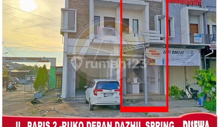 Disewakan Ruko Tepi Jalan , Siap Pakai , Strategis Jl. Paris 2 1