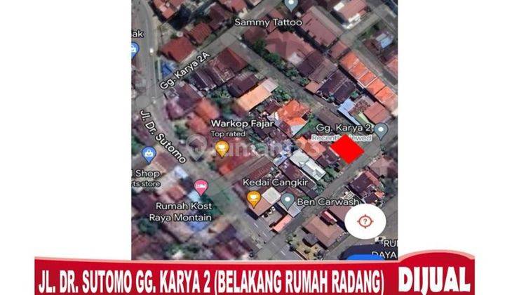 DIJUAL TANAH SIAP BANGUN JL. DR. SUTOMO 2