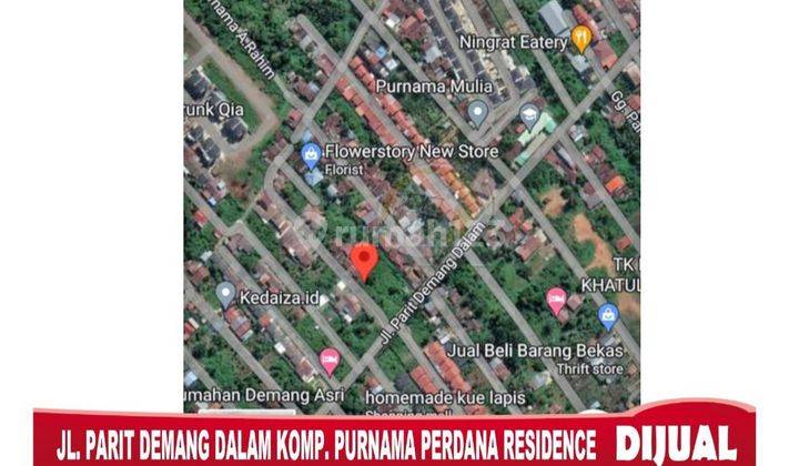 DiJual Tanah Jln. Parit Demang Komp Purnama Perdana Residence, Strategis, Siap bangun 1