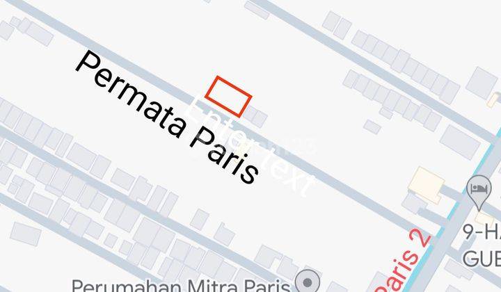 DIJUAL TANAH MASUK  JALAN PERMATA PARIS  1