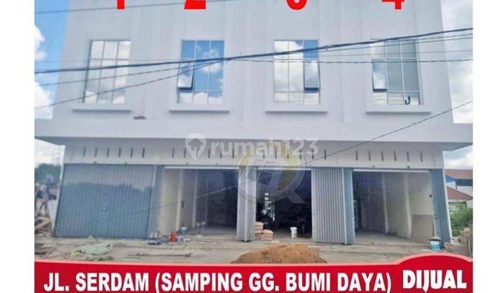 DIJUAL RUKO TEPI JL. SERDAM,STRATEGIS,SIAP USAHA.  1