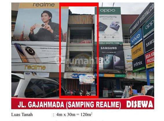 DISEWAKAN RUKO TEPI JALAN GAJAH MADA, PUSAT BISNIS, STRATEGIS 1