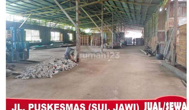 DISEWAKAN GUDANG/PABRIK JL PUSKESMAS SUI JAWI 1