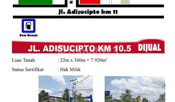 Land for Sale along Adisucipto Street. Ready to Build, Ready for Business.