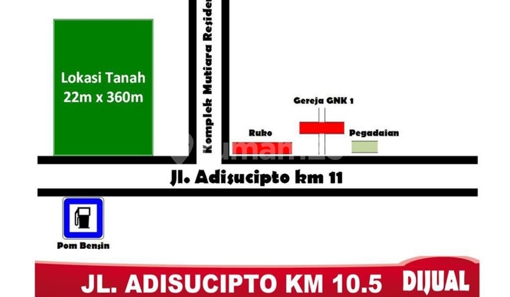 Land for Sale along Adisucipto Street. Ready to Build, Ready for Business.