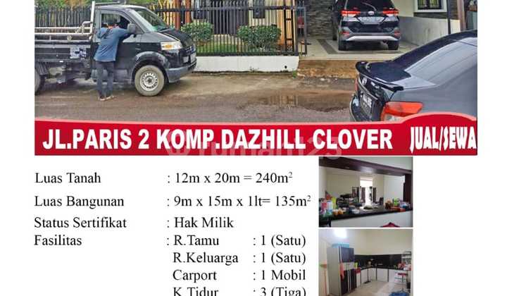 Disewakan Rumah Furnish Siap Huni Jl. Paris 2 2