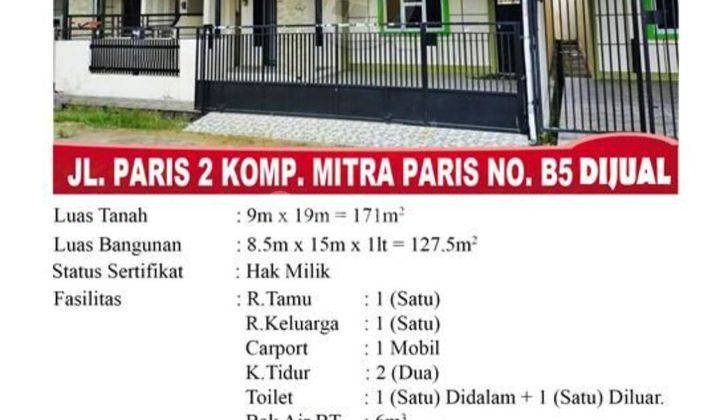 Dijual Rumah Rapi Siap Huni Jl. Paris2 2