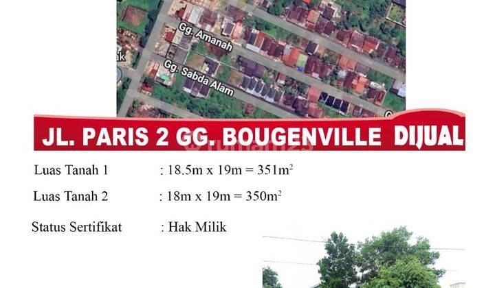 Dijual Tanah Siap Bangun Jl. Paris 2, Sangat Startegis 2