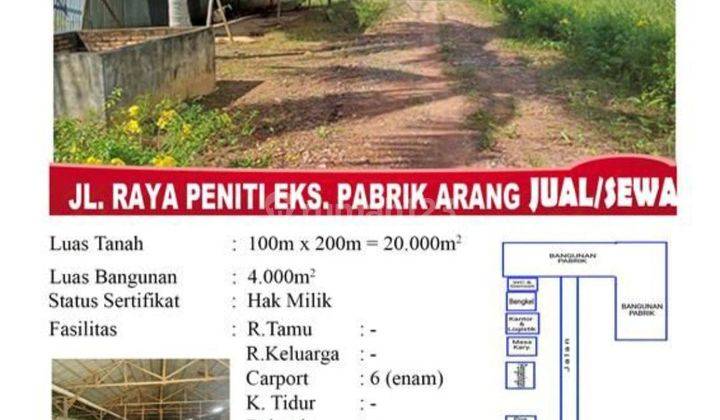 DIJUAL PABRIK JL. PENITI, EX PABRIK. ARANG, SIAP PAKAI 2