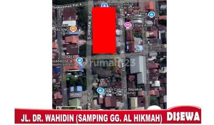 Disewakan Tanah Tepi Jalan Dr.wahidin,cocok U Usaha 1