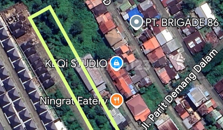 Dijual Tanah Siap Bangun Jalan Purnama ( Parit Demang)