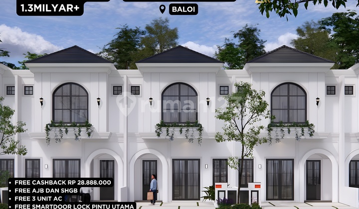 Free Biaya Akad, Rumah, 2 Lantai, HGB, Dekat Pusat Perbelanjaan