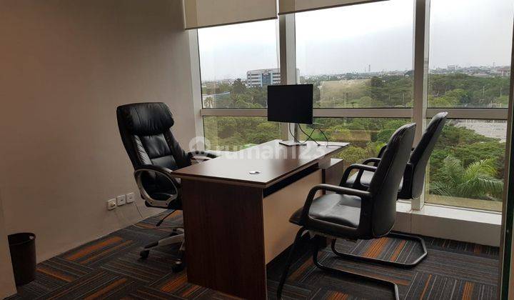 Disewa Kantor Puri Indah Financial Office 130m2 Semi Furnished 1